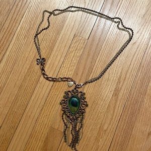 Betsey Johnson Peacock Necklace